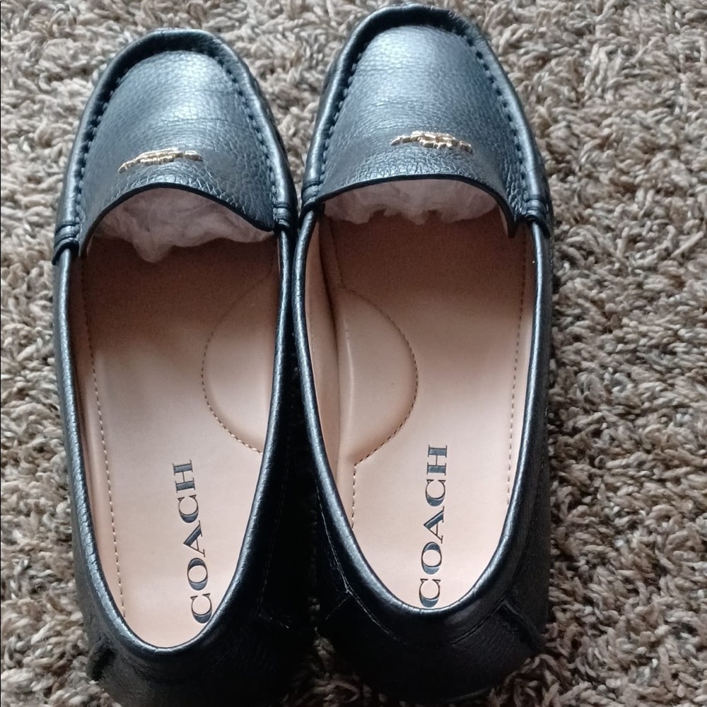 COACH MERLEY WOMENS DRIVER FLATS SHOES SIZE 7 COLOR BLACK - Picture 3 of 14